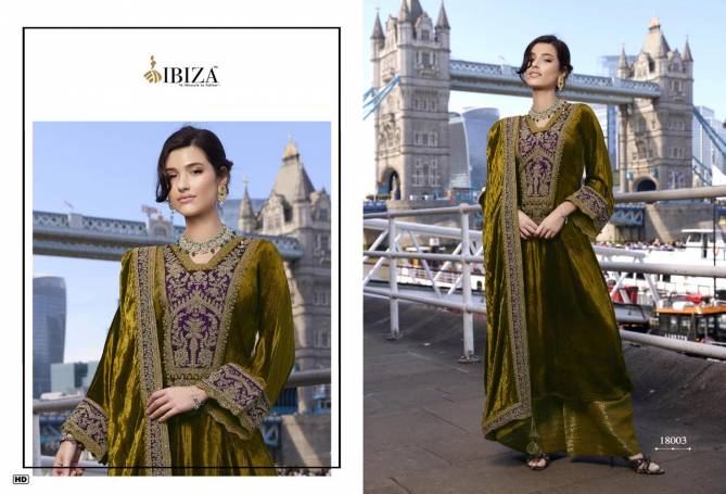 Delhi 6 Dobara By Ibiza Viscose Velvet Embroidery Salwar Kameez Suppliers In India